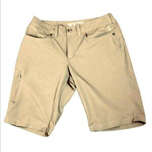 Mountain Hardwear Bermuda Hiking Outdoor Shorts Women's 6 Khaki Beige 206L